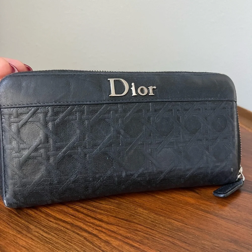 Dior Black Leather Wallet